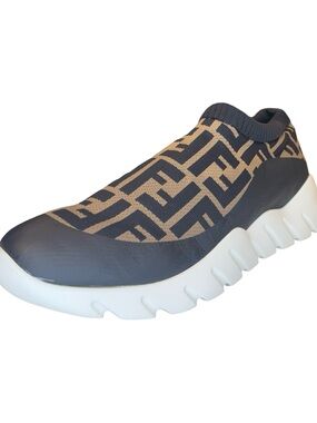 FENDI “FF” SLIP ON SOCK LOW TOP SNEAKER